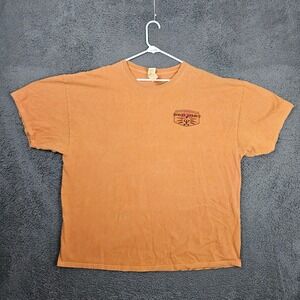 Red Dirt Hawaiian Graphic T-Shirt Mens 3XL Orange Short Sleeve Tee